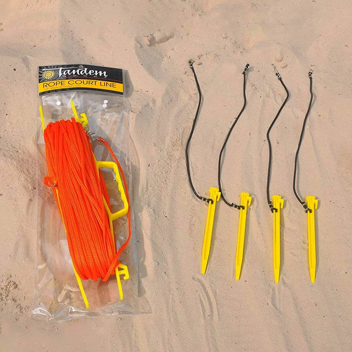 Tandem Outdoor Volleyball Court Rope Line System 2 Tandem Outdoor Volleyball Court Rope Line System - Image 2