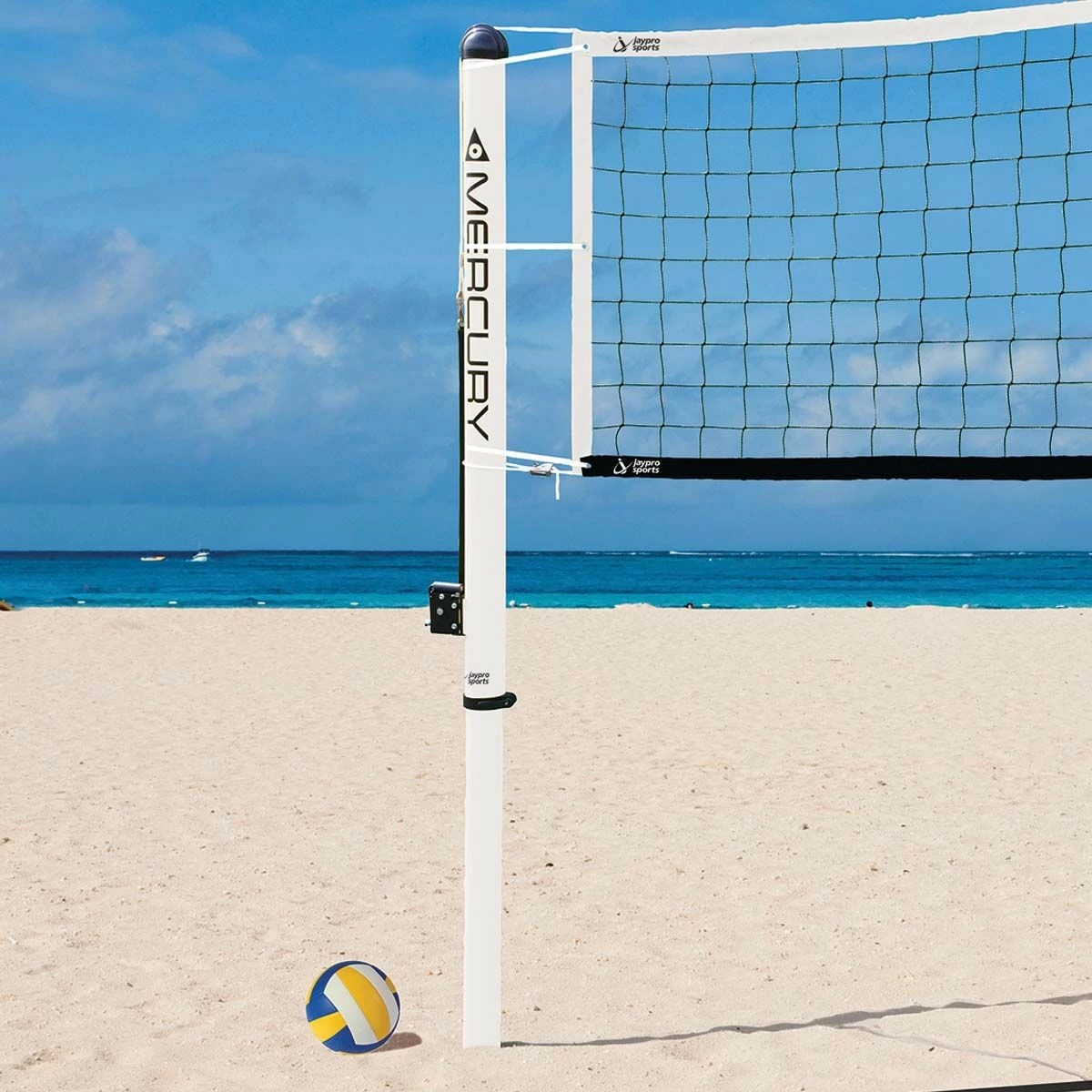 Jaypro Mercury Aluminum Beach Volleyball Net System 1 Jaypro Mercury Aluminum Beach Volleyball Net System