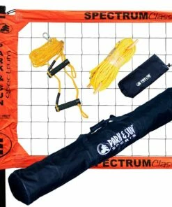 Park & Sun Spectrum Classic Outdoor Volleyball Net System Denim