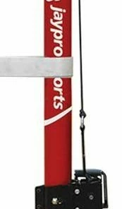 Jaypro 3" Hybrid Steel Pin-Stop Volleyball Uprights Only, PVB-30U
