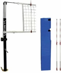 Jaypro Hybrid Steel 3-1/2" Volleyball Net System for 3-1/2" Floor Sleeves, PVB-1500