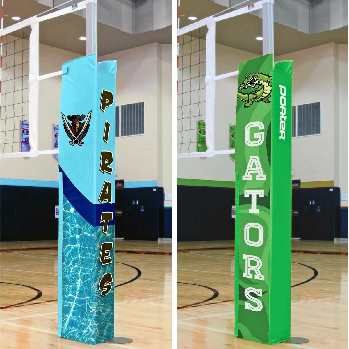 Porter Powr-Carbon II 3" International Volleyball Net System Package w/ Ref Stand 6 Porter Powr-Carbon II 3" International Volleyball Net System Package w/ Ref Stand - Image 6