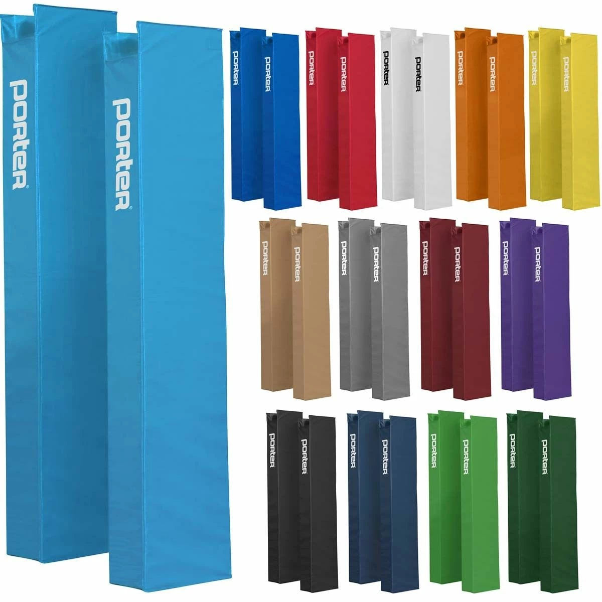 Porter Powr-Carbon II 3" International Volleyball Net System Package w/ Ref Stand 2 Porter Powr-Carbon II 3" International Volleyball Net System Package w/ Ref Stand - Image 2