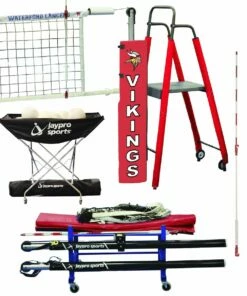Jaypro DELUXE PVB-5000/4500 FeatherLite Volleyball Net Package