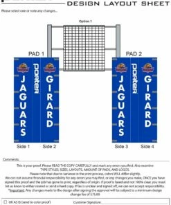 Porter Powr-Carbon II 3" International Volleyball Net System Package w/ Ref Stand 18 Porter Powr-Carbon II 3" International Volleyball Net System Package w/ Ref Stand -Volleyball Sales Shop a25 177 custom graphics 1