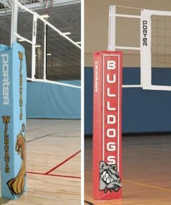 Porter Powr-Steel 3" INTERNATIONAL Volleyball Net Package w/ Ref Stand -Volleyball Sales Shop a25 201 pad artwork 02