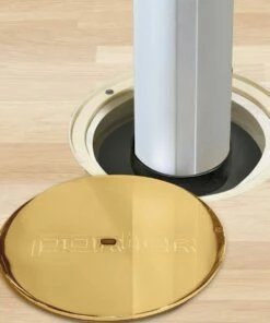 Porter 3-1/2" Floor Sleeve w/ Brass Cover Plate