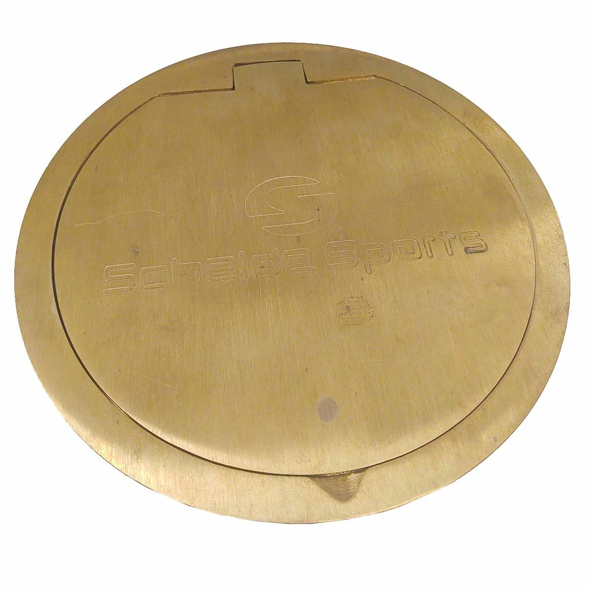 Schelde Brass Hinged Volleyball Floor Plate 2 Schelde Brass Hinged Volleyball Floor Plate - Image 2