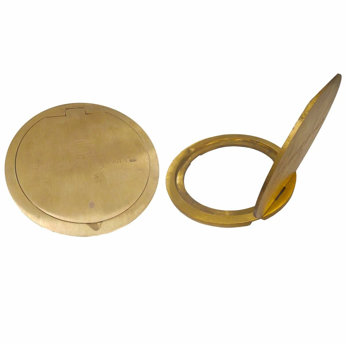 Schelde Brass Hinged Volleyball Floor Plate 1 Schelde Brass Hinged Volleyball Floor Plate
