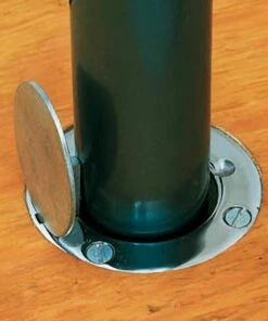 Spalding 3" PV Volleyball Floor Plate & Sleeves, 408-785, pair