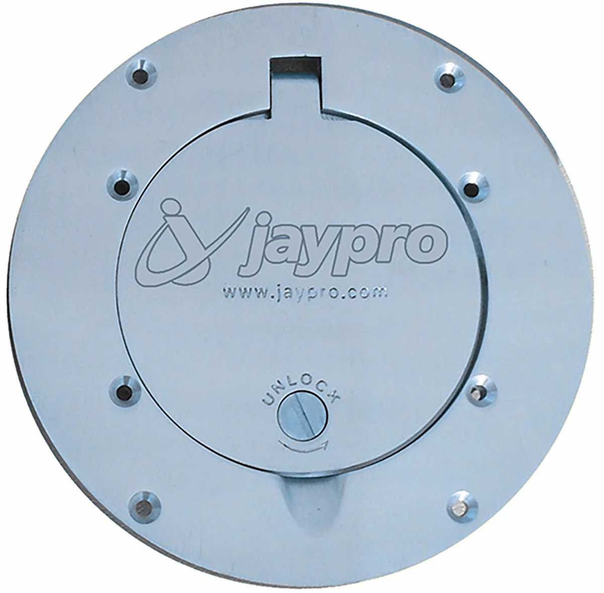 Jaypro 3-1/2" dia. Hinged Volleyball Floor Sleeves, PVB-75S (pair) 2 Jaypro 3-1/2" dia. Hinged Volleyball Floor Sleeves, PVB-75S (pair) - Image 2