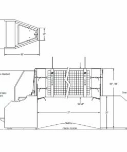Bison Arena II Portable Free-Standing Volleyball Net System 9 Bison Arena II Portable Free-Standing Volleyball Net System -Volleyball Sales Shop a25 293 diagram 1