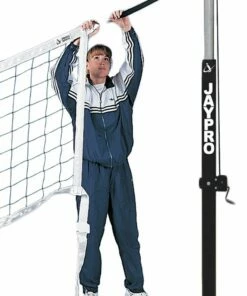 Jaypro Flex Net Official Volleyball Net w/ Adapter Cords, PVBN-6AK