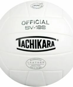Tachikara SV18S Composite Leather Volleyball, WHITE