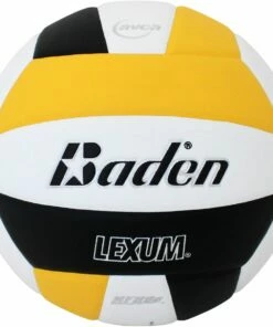 Baden VX450C Lexum Soft-Touch Composite Volleyball, COLORS -Volleyball Sales Shop a25 463blkyelwht