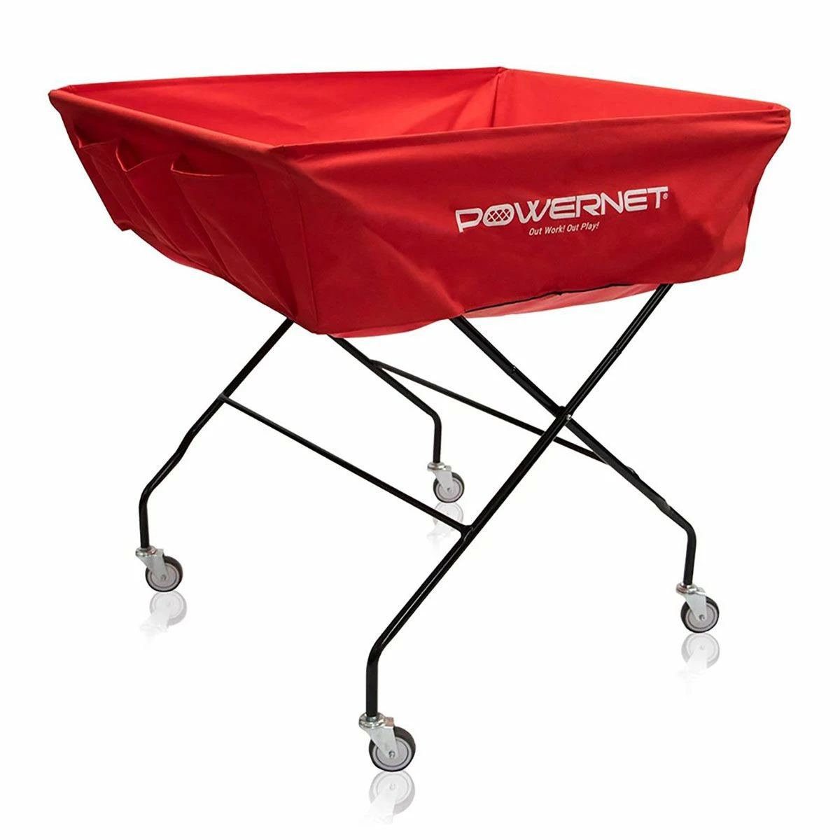POWERNET Wheeled XL Volleyball Cart 1 POWERNET Wheeled XL Volleyball Cart