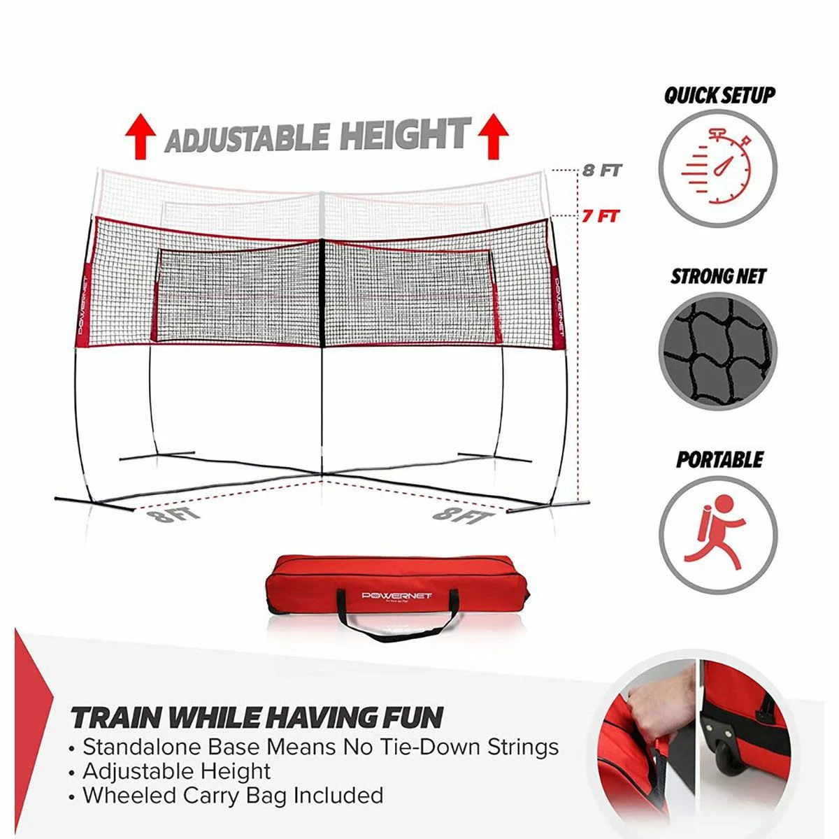 POWERNET Volleyball Four Square Net 2 POWERNET Volleyball Four Square Net - Image 2