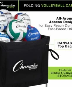 Champion Folding Volleyball Cart, VBCART 9 Champion Folding Volleyball Cart, VBCART -Volleyball Sales Shop a25 730 new 04