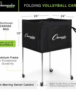 Champion Folding Volleyball Cart, VBCART 8 Champion Folding Volleyball Cart, VBCART -Volleyball Sales Shop a25 730 new 05