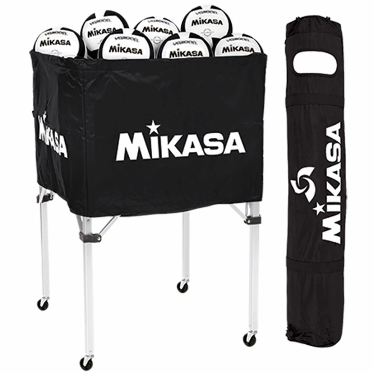 Mikasa BCSPSH Volleyball Cart, BLACK 1 Mikasa BCSPSH Volleyball Cart, BLACK