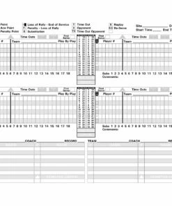 Big Red 5020 Volleyball Scorebook